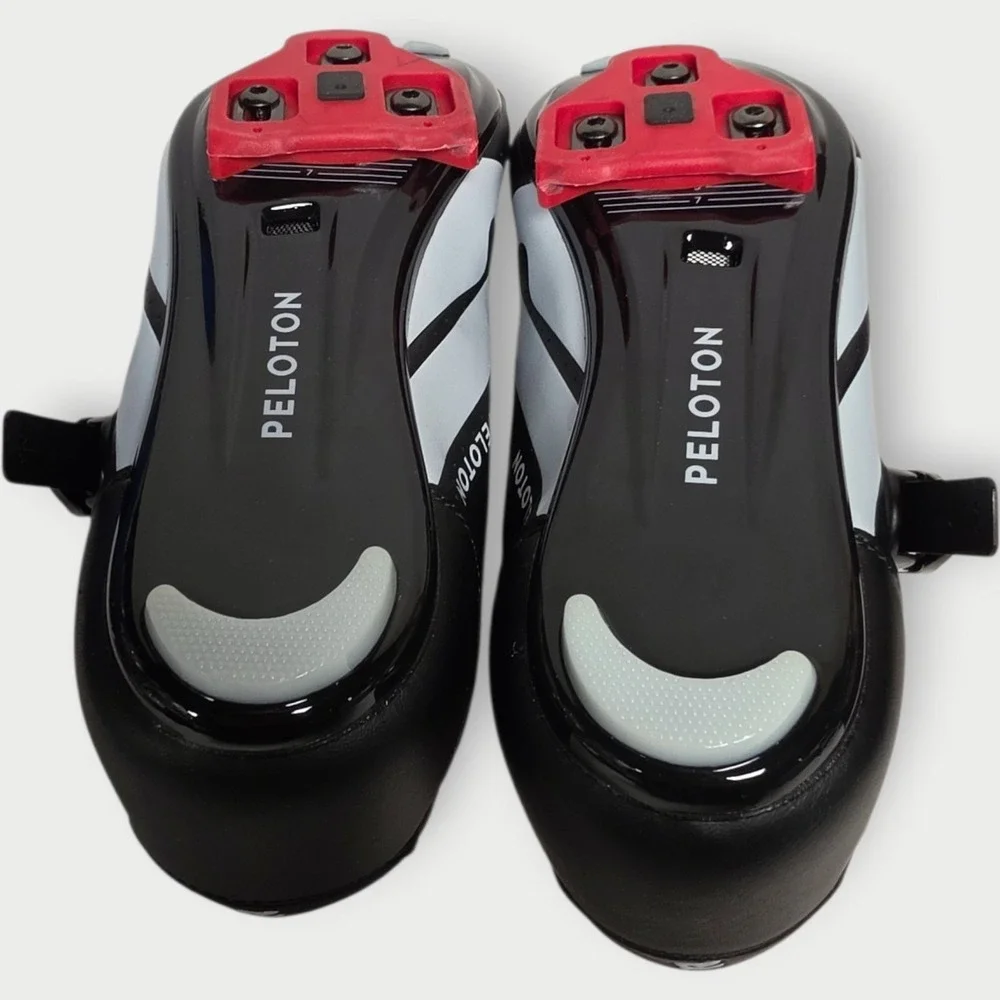 Peloton Cycling Shoes Mens Size 7 Womans Size 9‎ Black Red White EU 40 W/Box